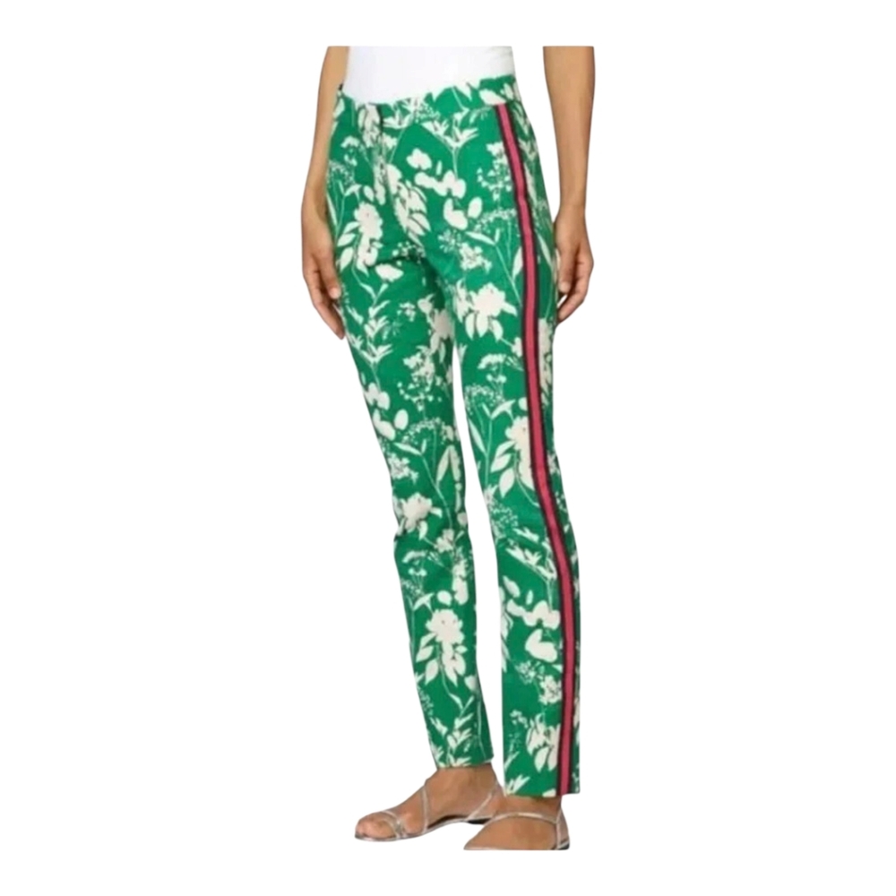 Carlisle Collection Canvas Jungle Print Contrast Pant Size 6